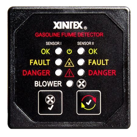 Fireboy-Xintex Gasoline Fume Detector & Blower Control w/2 Plastic Sensors - B G-2BB-R